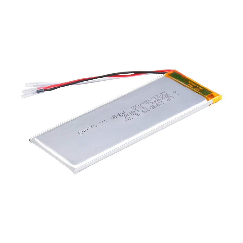 CB UN Approved 293078 3.7v 850mAh Lithium Polymer Battery With Protection Circuit Board Thermistor