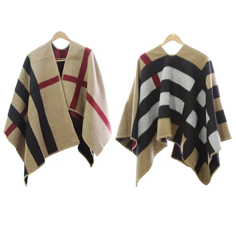 30% cashmere 70% wool luxury knitwear cashmere blanket poncho wrap
