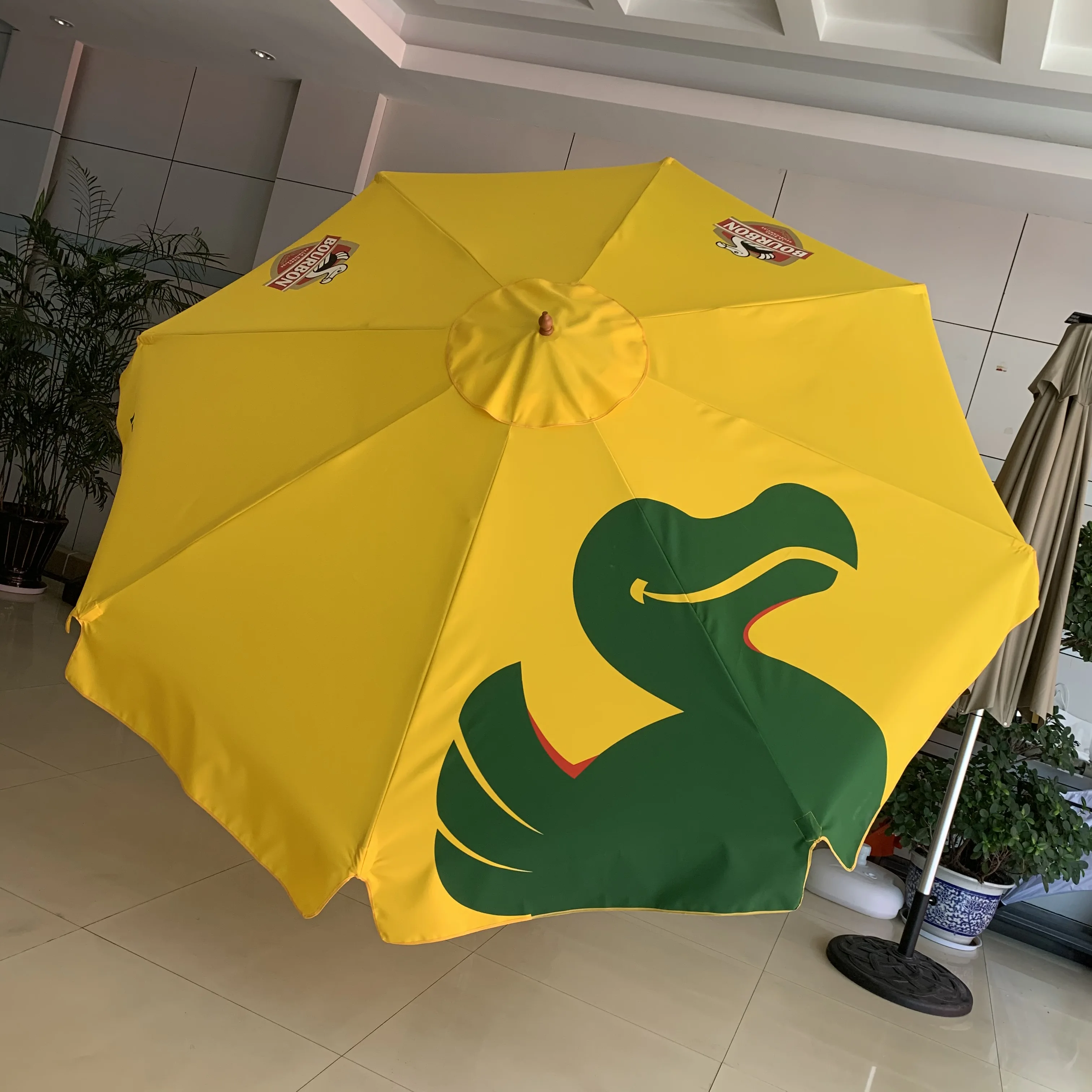 RPET fabric 3m 4m 5m bar parasol outdoor garden drink parasol patio umbrella