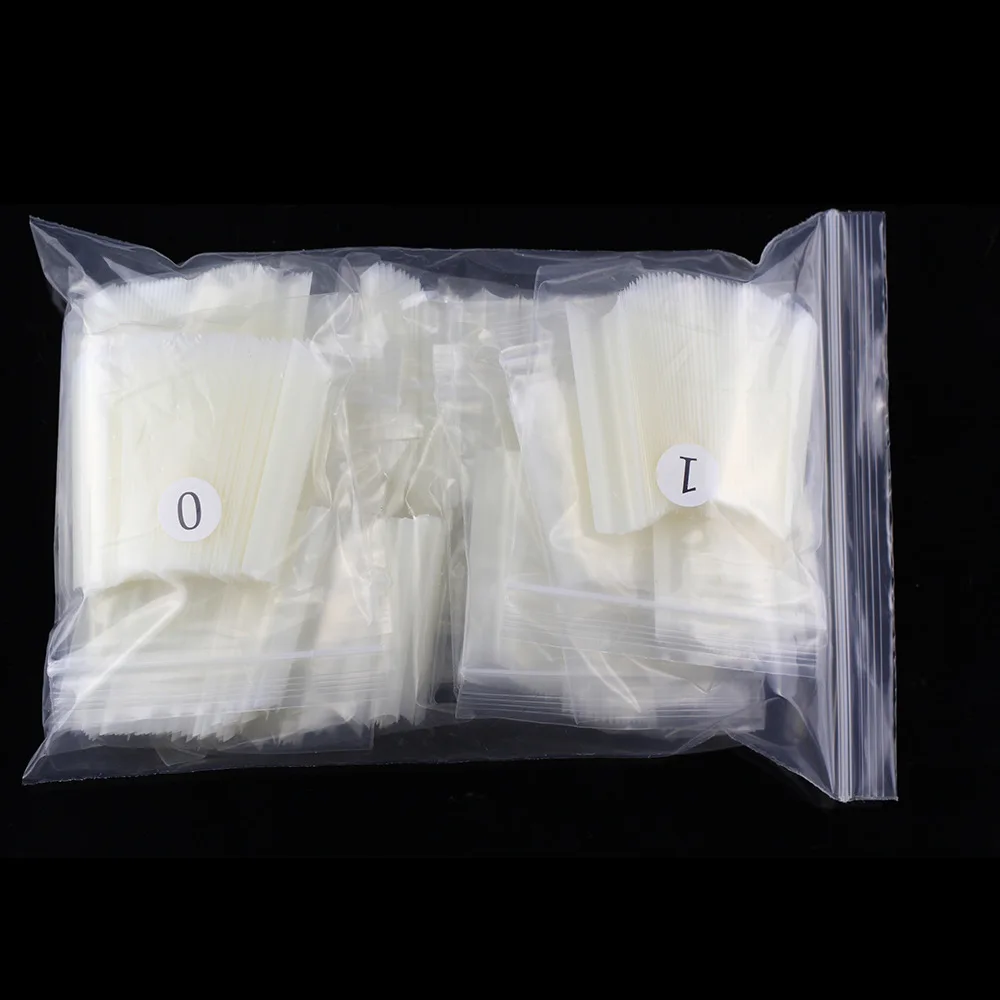 Square Straight Nail Tips Non C Curve Natural Flat Nail Tips 504pcs Transparent Straight Nail Tips Non C Curve
