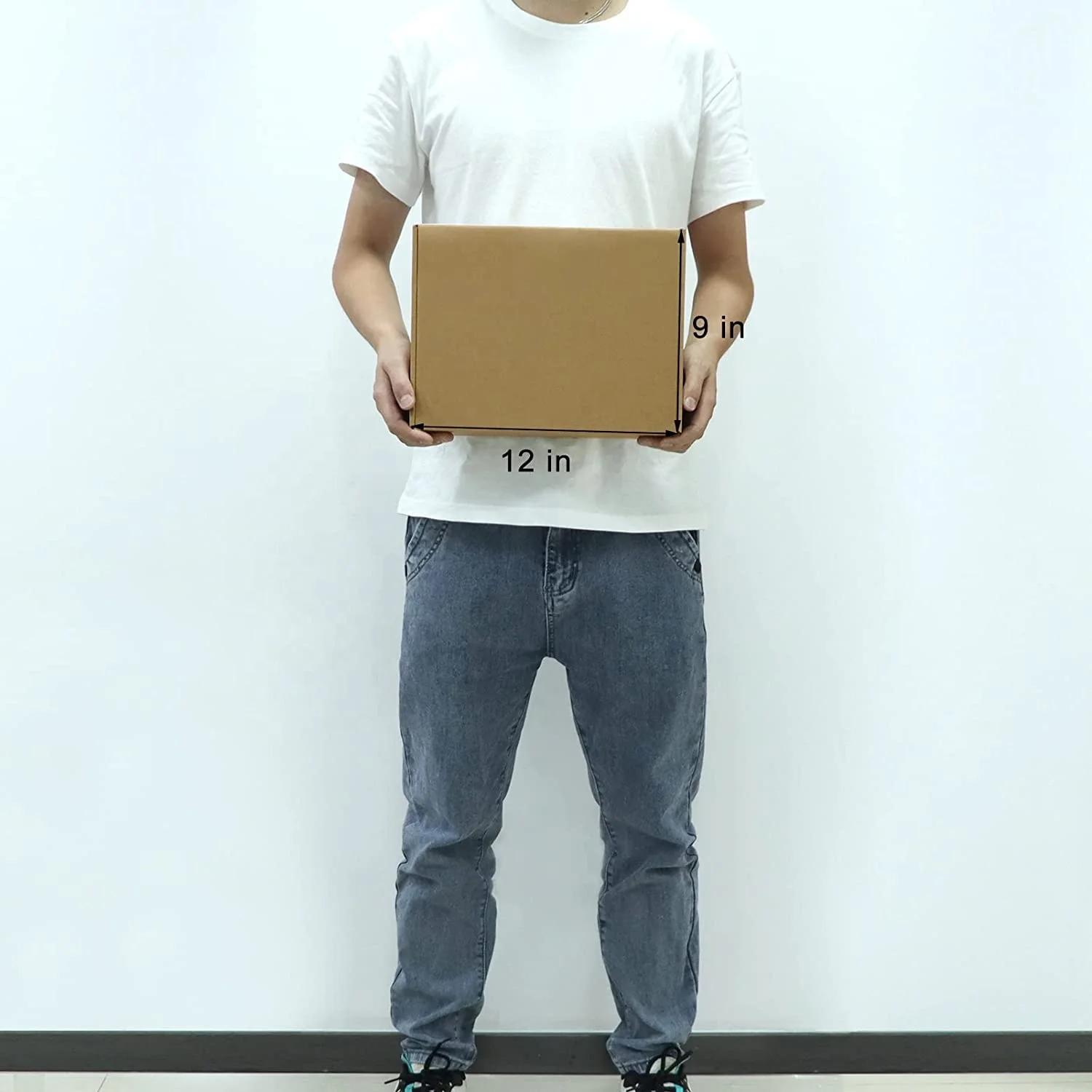 12x9x4 Custom corrugated small mailing shipping boxes for packaging small business