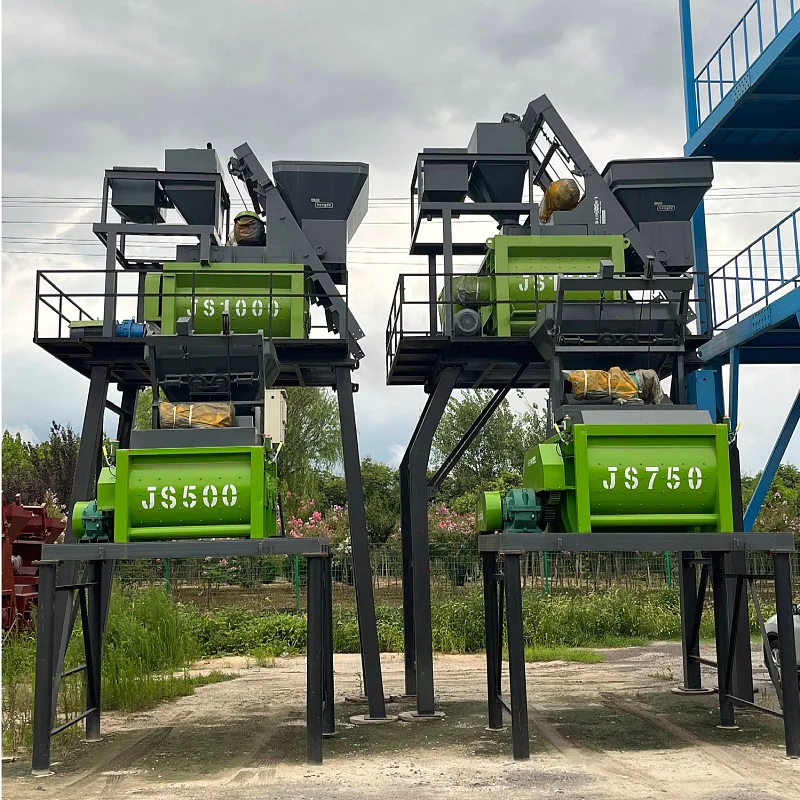Бетономешалка JS500 с двойным валом