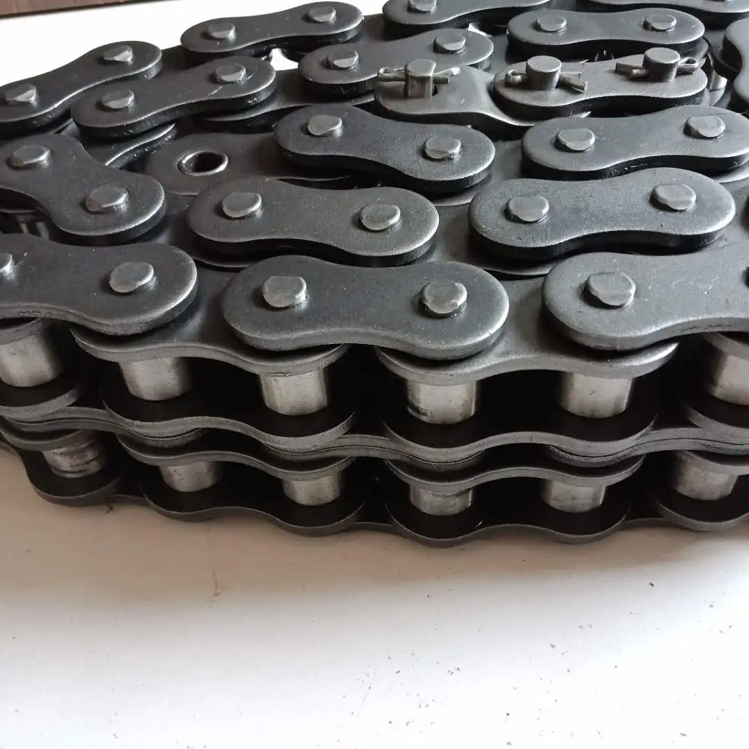 High Quality DIN ISO standard 16B-2 16B-3 Double Triple roller chain transmission chain from factory direct sale