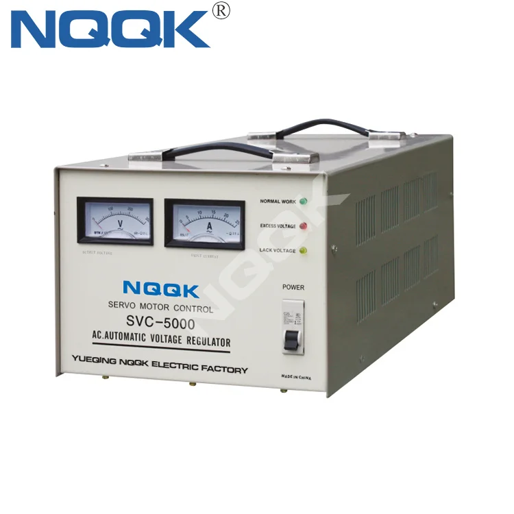 SVC 10KVA 10kw 10000 Вт Рабочий стол типа Сервомотор Тип Однофазный ac автоматический стабилизатор напряжения регулятор