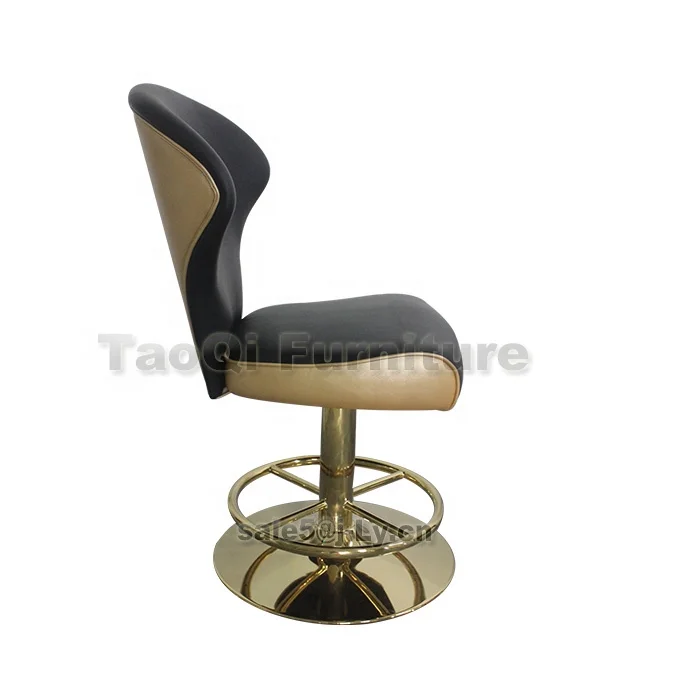 K982 VIP Casino Chair Bar Chair Adjustable Lift Club Furniture Metal Gaming Stool Slot Machine Poker Table Chair