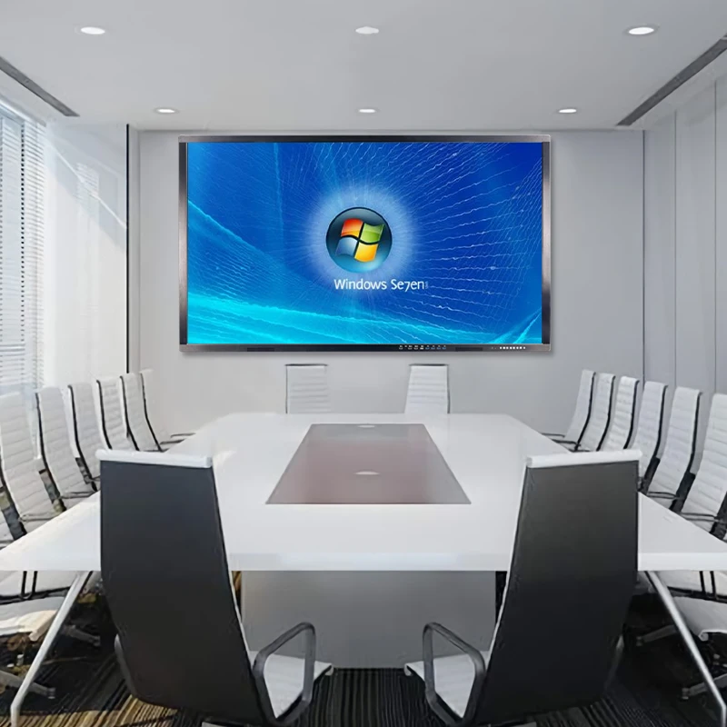 YCHD 70 inch movable digital all in one pc interactive smart touch board for meeting