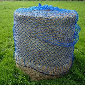Round hay net with 5 cm holes, large hay net, cylindrical slow feeder, strong and durable horse hay bag net bag