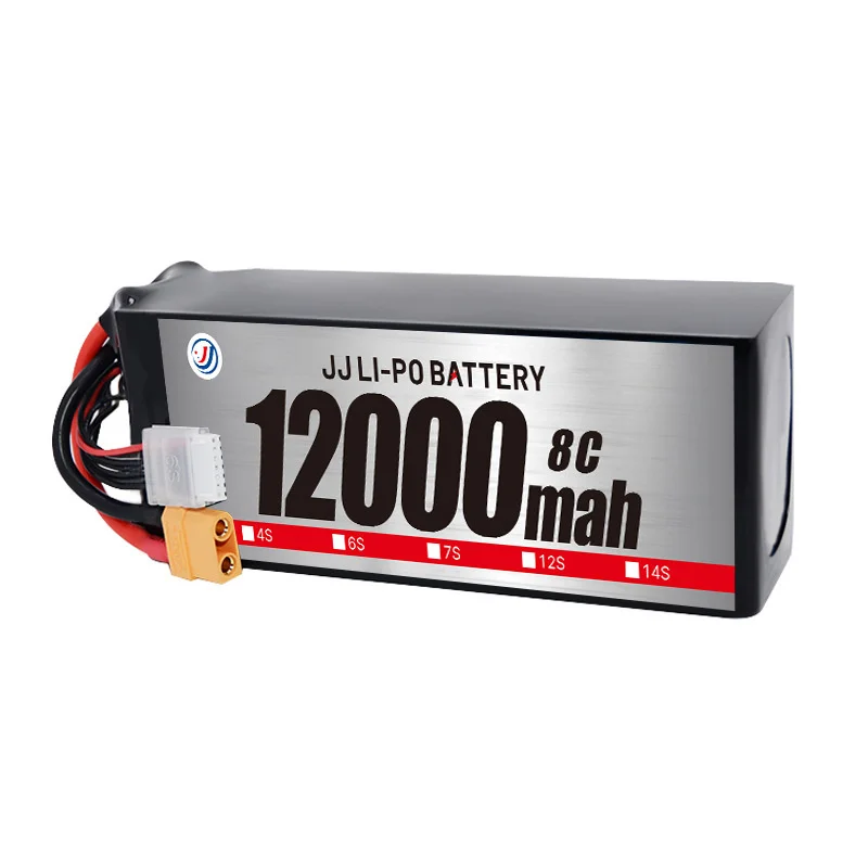 Customize Industry Lithium Battery High-Rate Solid State Battery 12000mah 3s 11.1v 6s 22.2v 12s 44.4v Drone Battery