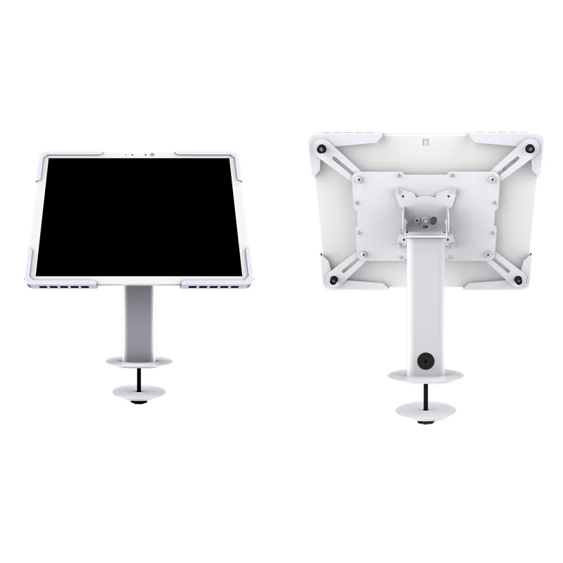 Anti theft grommet version tablet desktop mount with enclosure 10-13 inch Tablet PC Dsktop Stand Holder