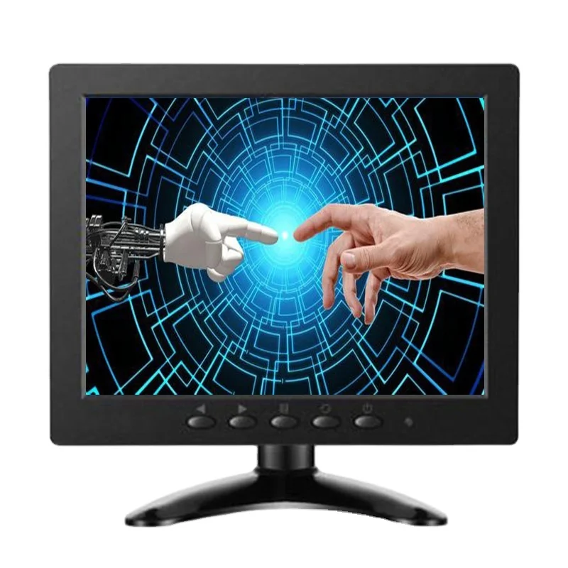 Zikianda 8 дюймов емкостный сенсорный экран для контроля уровня сахара в крови с HD BNC VGA USB AV вход desktop cctv монитор Автомобильный дисплей микроскопа