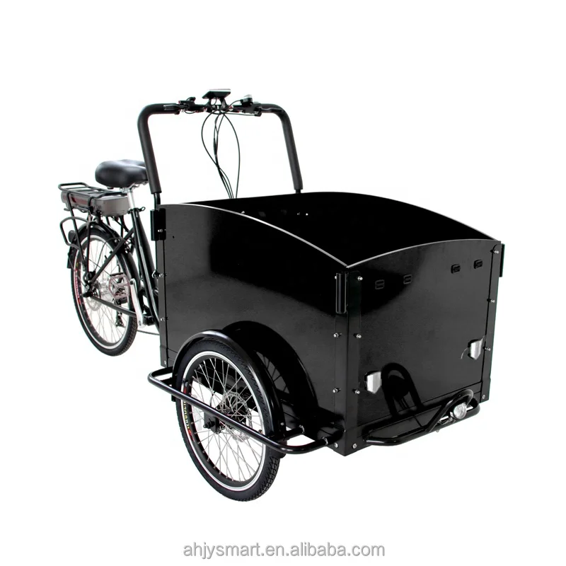 EU warehouse pedal assist cargo bike ebike 6 speed family three-wheeled electric bicycle electric cargo bike 350W