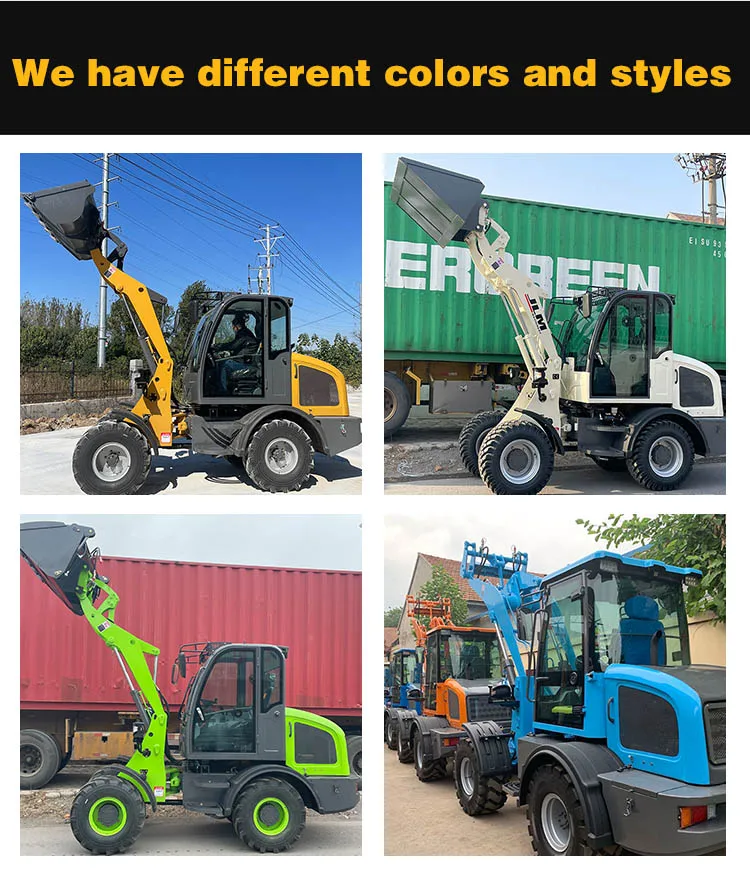 2 ton 3ton 4ton mini telescopic loader boom wheel loader wi mini loader wheel with Auger and CE approval