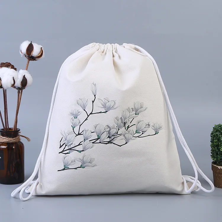 Portable Travel Waterproof Cotton Bag Drawstring Bag