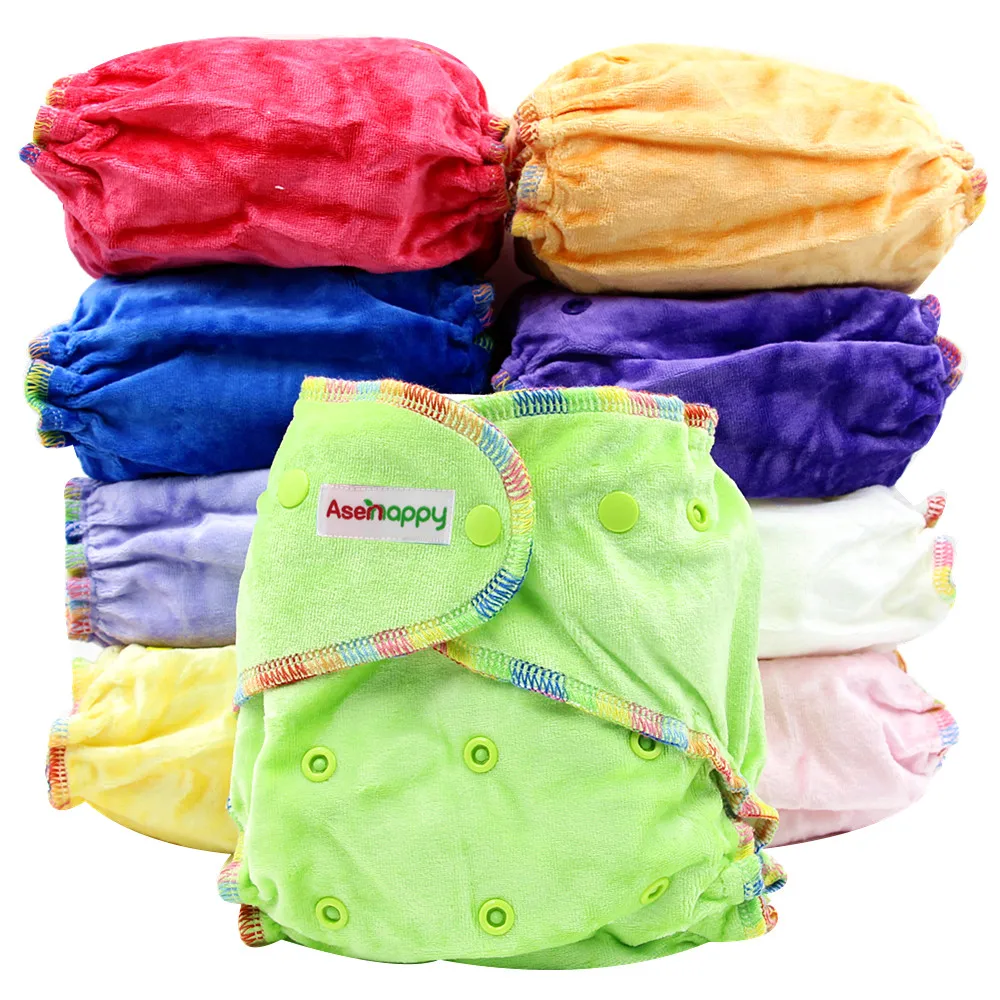 
Asenappy Reusable Organic Cotton of Hybrid Fitted Cloth Diaper 