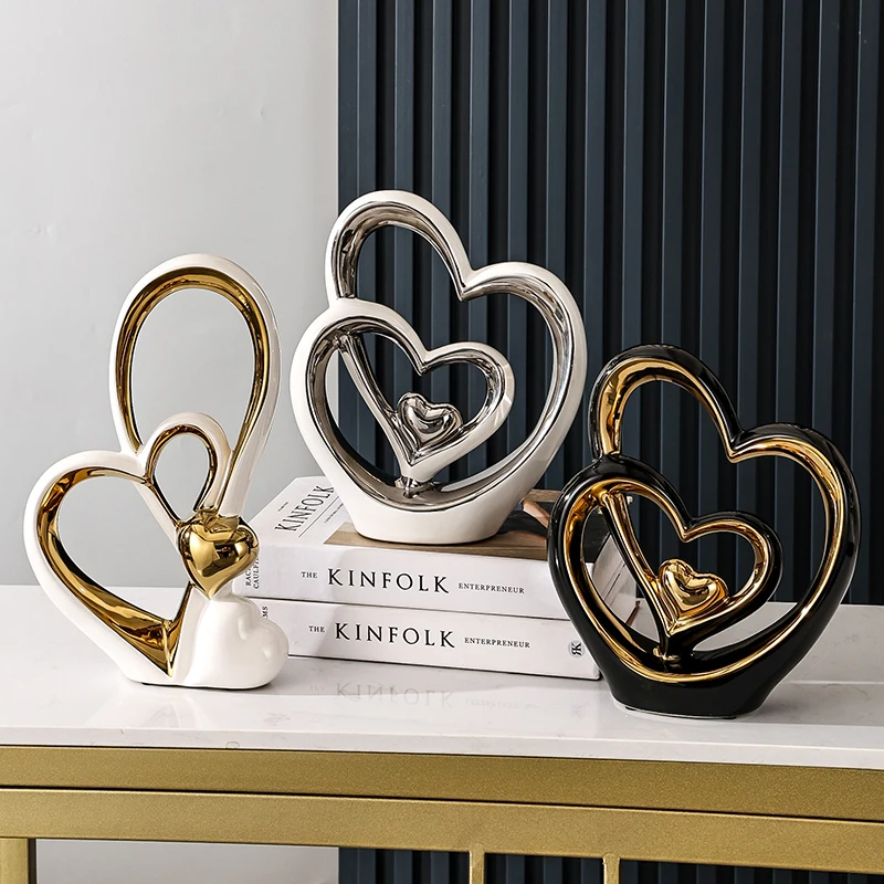 Лидер продаж белые креативные художественные подарки поделки нордические керамические украшения домашний декор роскошь