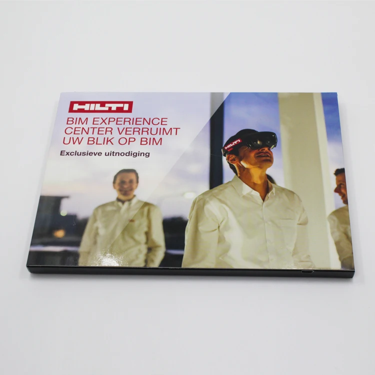 wholesale new lcd video advertising card 5inch  IPS/TFT/HD business greeting gift card lcd display A4 Brochure card