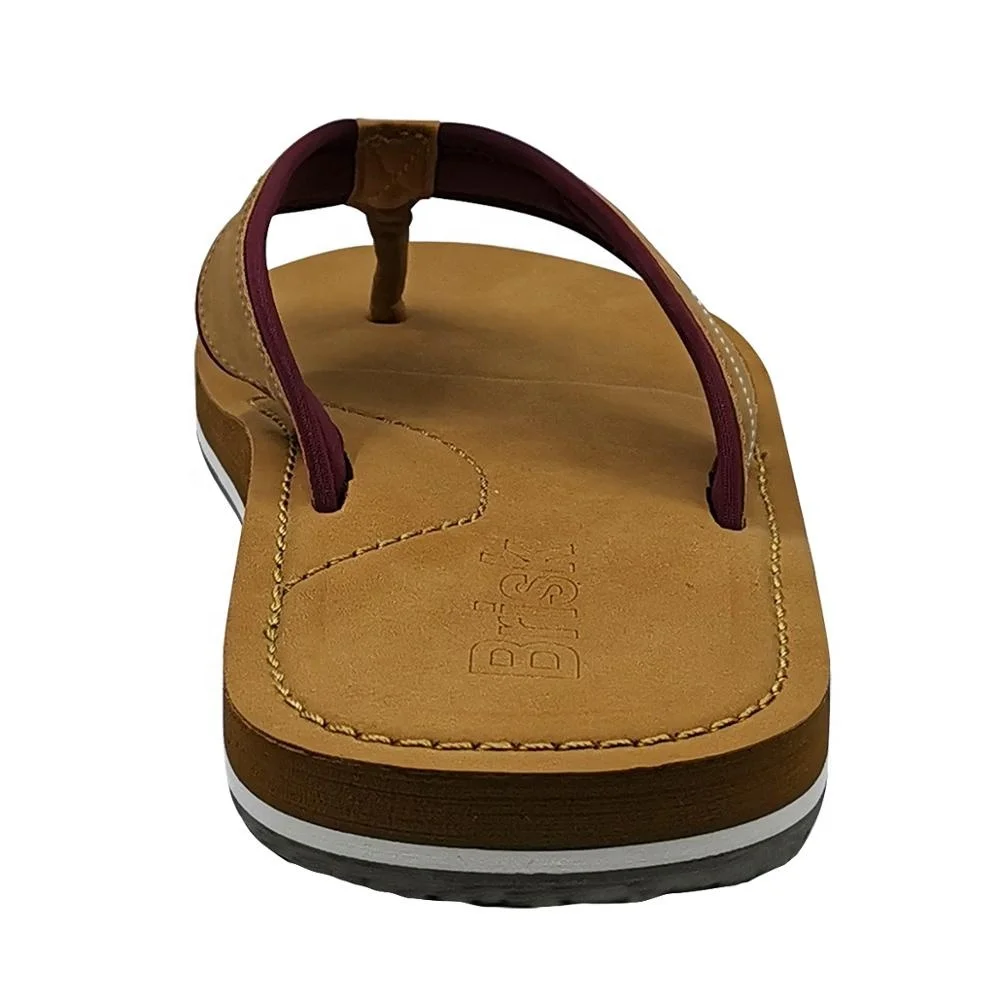 Single Hot Color Wear Resistant Pu Men Sandals Slippers Flip Flops