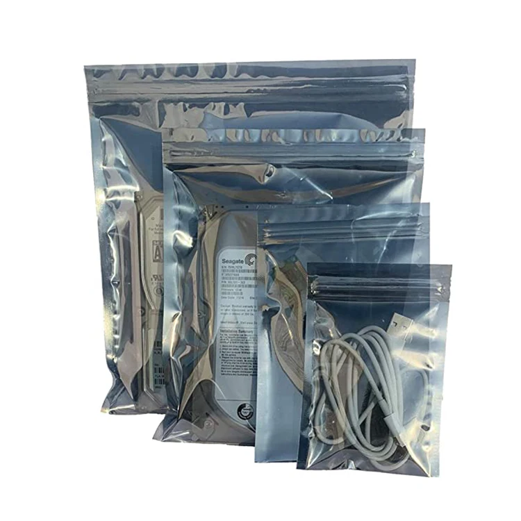 factory supplier btree esd pcb packaging bag recycled plastic bag for protecting electronical parts
