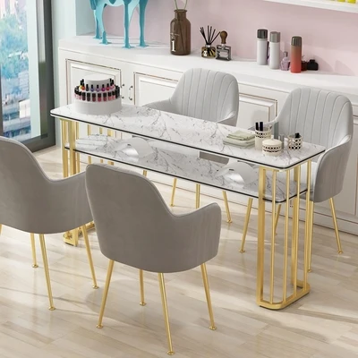 Простой Маникюрный Стол, мебель для салона, стол и стул, экономичный стул, простой двойной тройной стол