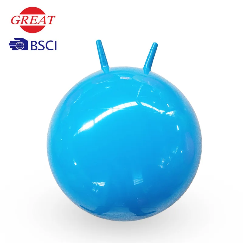 Plush cover eco friendly jumping space hopper ball for children