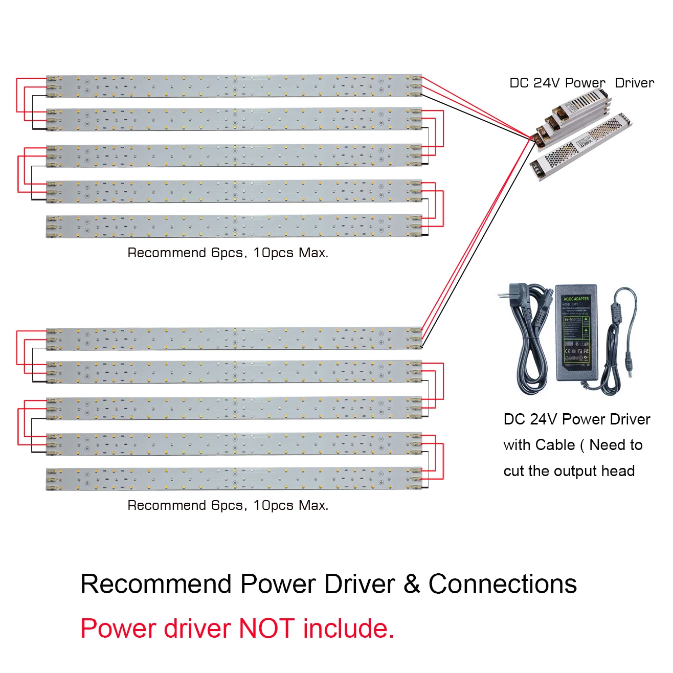 DC24V 30W Samsung LM281B+ LED Full Spectrum Grow Light Strips with 3000K 5000K 660nm Red UV IR Mixed Color