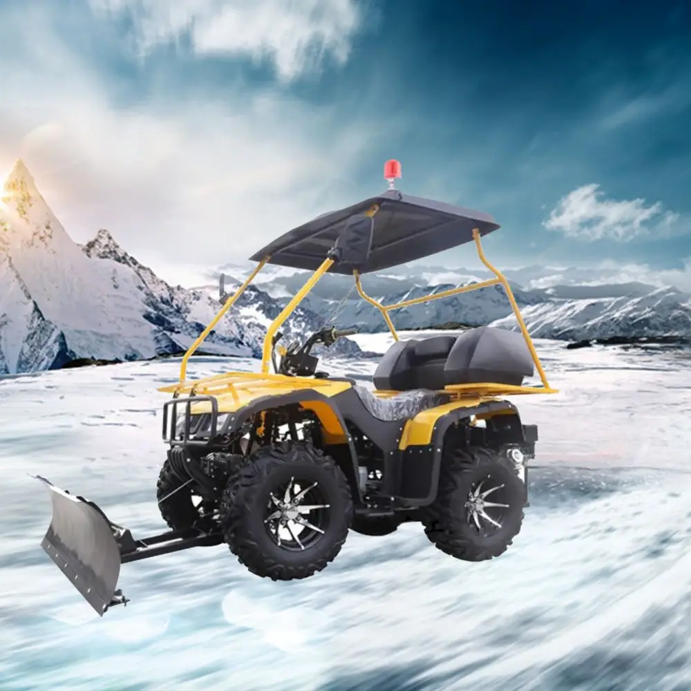 Multifunction Fully Enclosed Snow Plow Truck Four-Wheeled Driving Snow Sweeper Snow Removal Vehicle