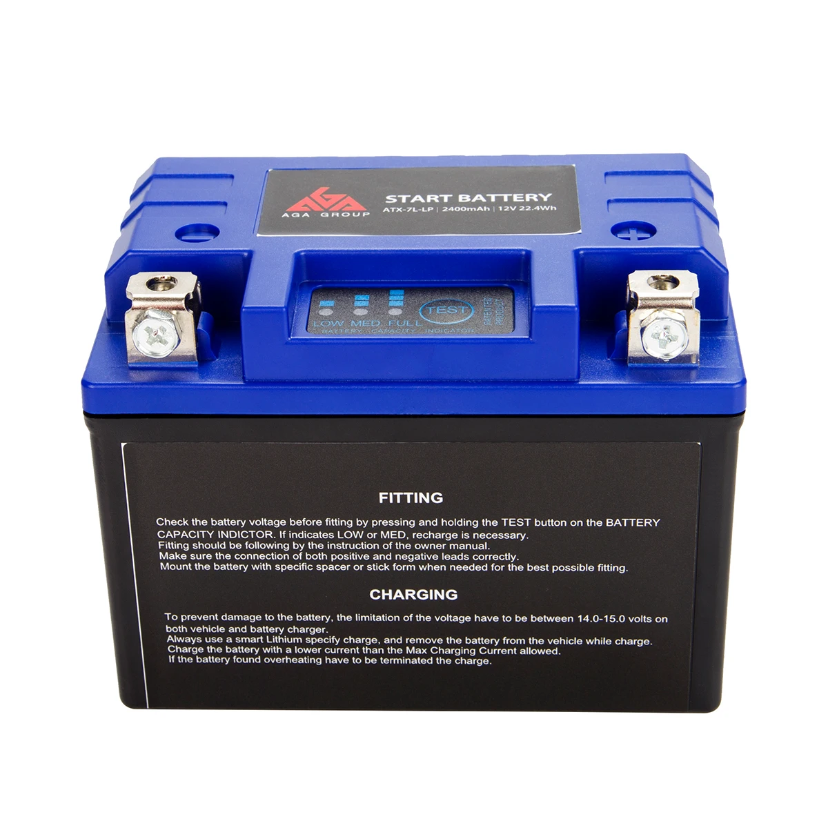 AGA 240A 9AH 12V Battery Motorcycle Emergency Jump Starter For Replaced Acid Battery