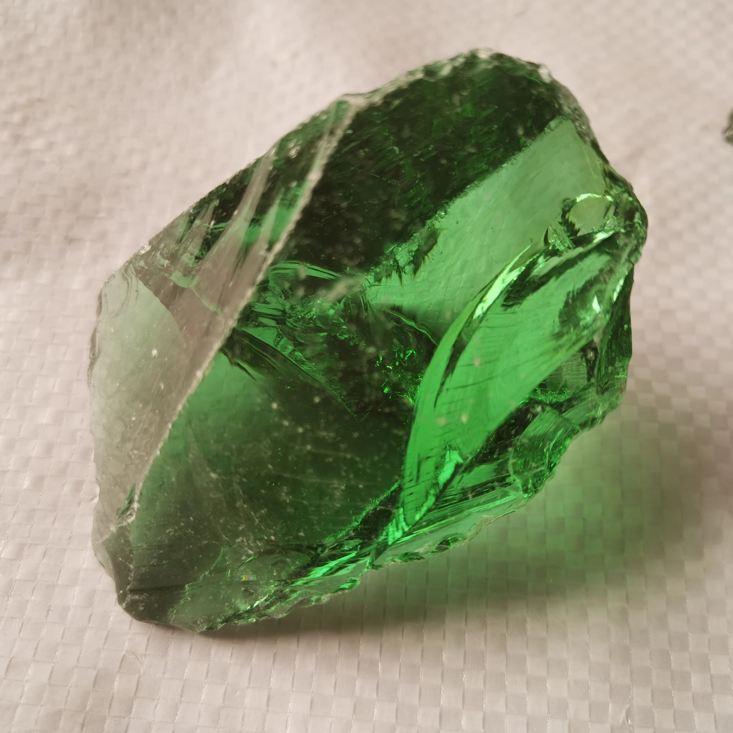 Green Gabion Glass Rock Crushed Glass for Landscape