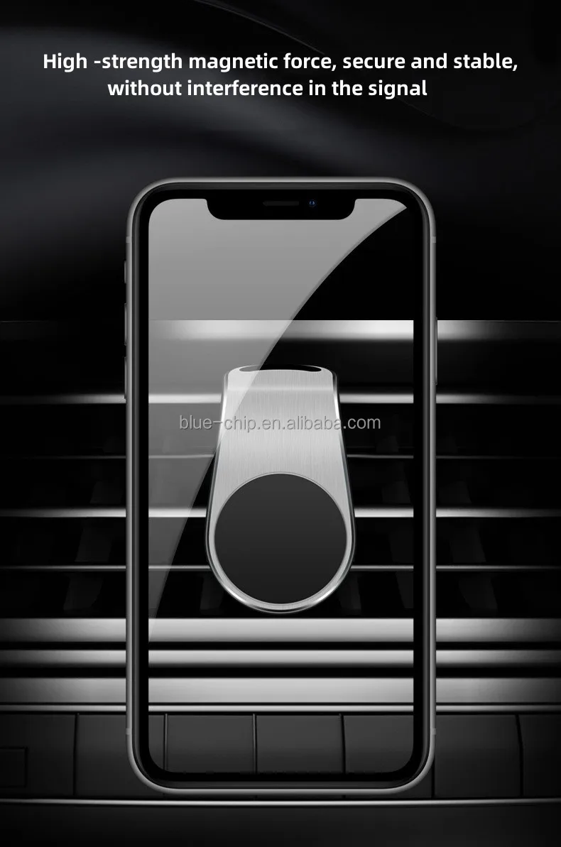 Hot Selling Strong Magnetic Aluminum Alloy Flexible Universial Air Vent Mobile Phone Stand Holder For Car Outlet