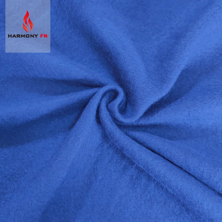 NFPA 2112 safety workwear fire resistant flame retardant polyester cotton antistatic esd knitted anti-static fleece fabric