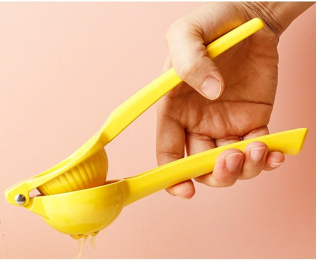 manual custom color and size aluminium alloy lemonclip mini stainless steel lemon juicer squeeze