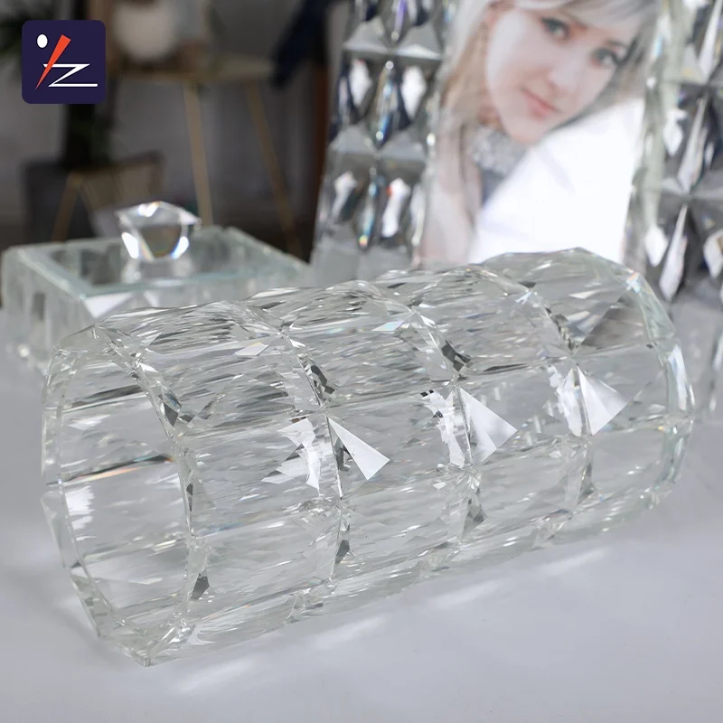 Multi Sizes K9  Crystal Clear Glass Vase Home  Wedding  Decorative Flower Vase