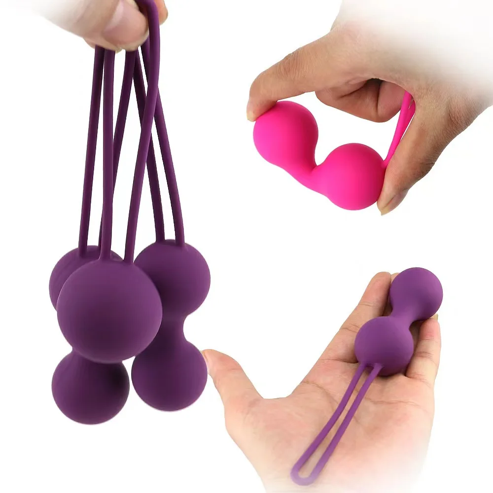 3pcs Different Weight Ben Wa Balls Kegel Balls Pelvic Floor Exercise for Women Real Touch Feeling
