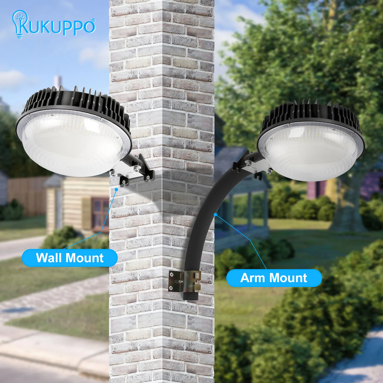 Smart Outdoor Lighting Wall Mounted Exterior Light with Sensor Back Yard Lights