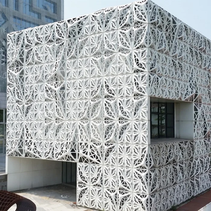 
Stainless steel decorative laser cut partition wall divider facade panels for buildings 