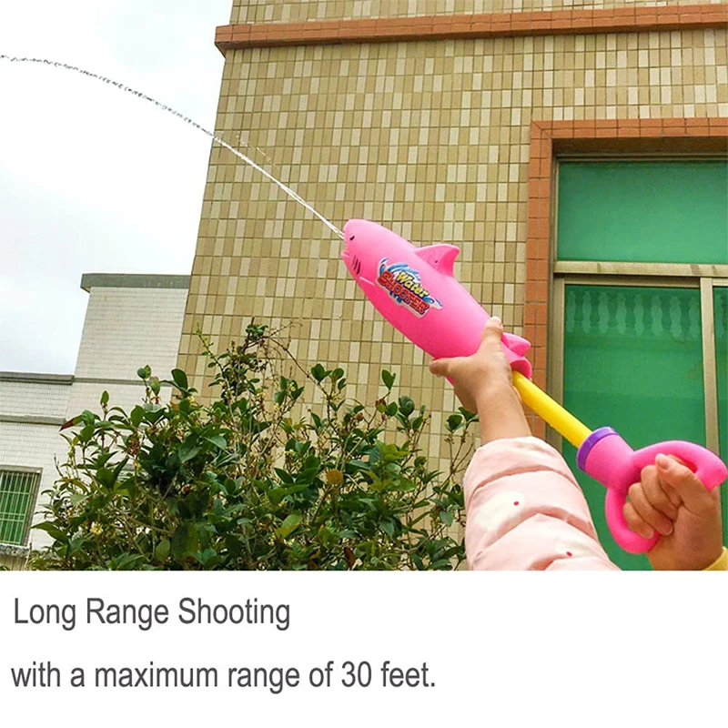 Factory Wholesale Water Shooter Guns Swimming Pool Shark Toys Water Squirt Gun Long Range Shark Water Jet Toy Gun