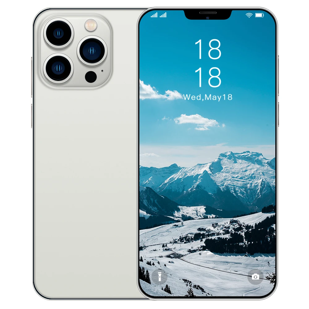 Factory price cheap i13 Pro max mobile phone RAM+ROM 4+128 GB 6.7inch, 16MP Camera Android smartphone cheap cell phone