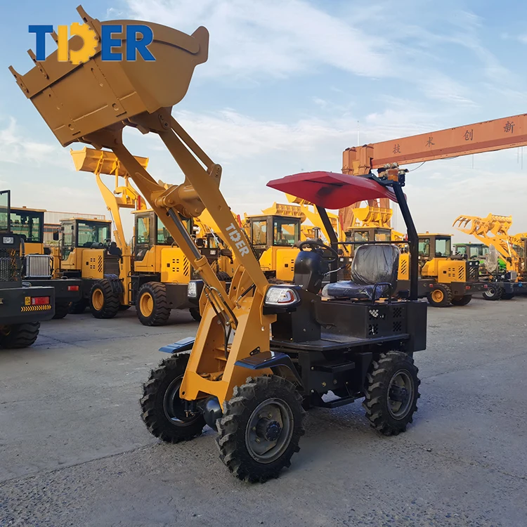 2024 TDER 0.8 ton loader mini loader china 906 mini wheel loader in farm