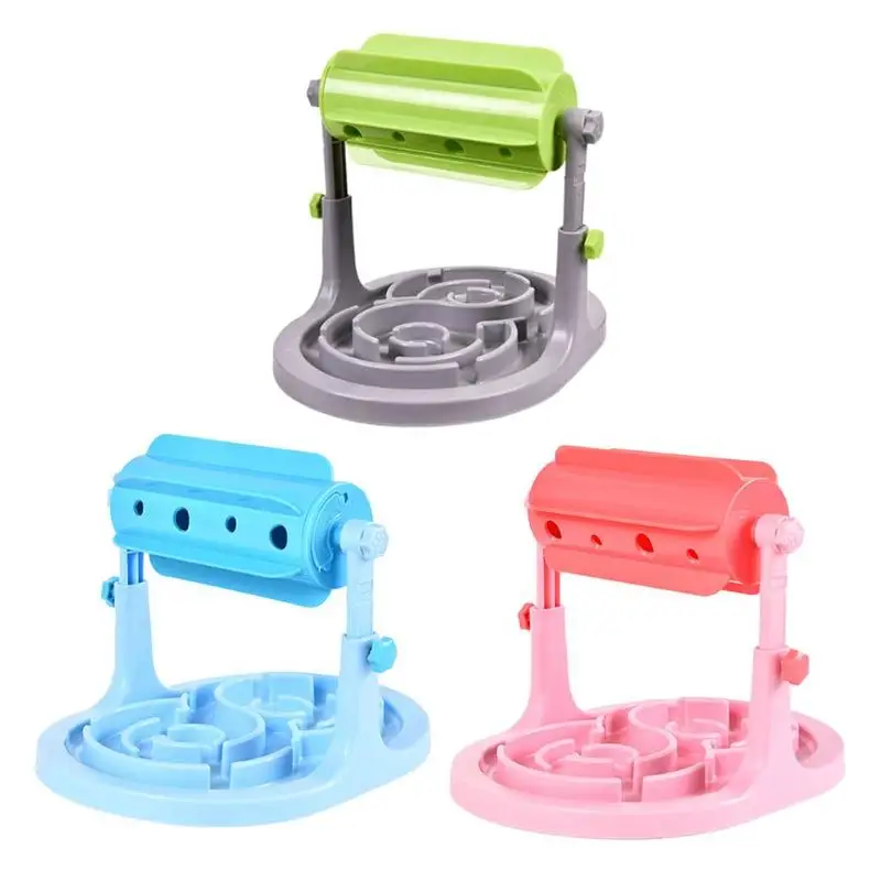 Plastic Food Leaking Rollers Slow Feeder Interactive Puzzle Iq Cats Pet Toy