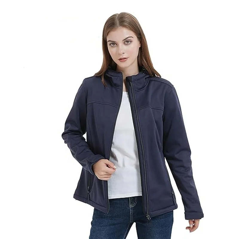 BOOM Link-ZJ03-Lined Softshell Jacket Winter Lightweight Windbreaker Water Resistant Outdoor Jacket and Coat