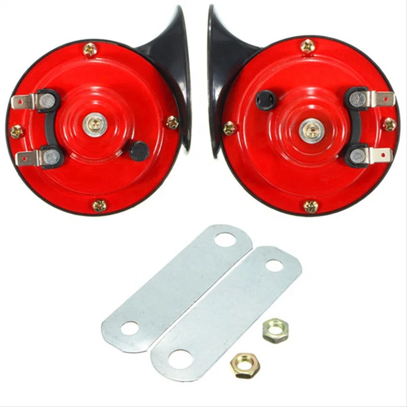 12V Air Horn For Car Speaker Electric Auto Snail Horn Motorcycle Dual-tone Car Horn  Loud Signal