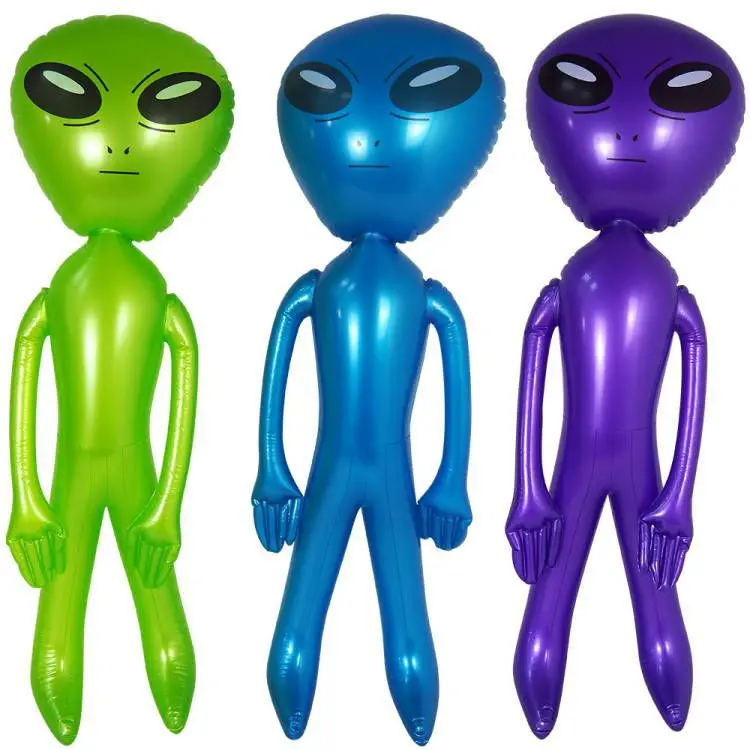 Big Size Eco-friendly PVC Inflatable Green Alien Toys Kids Inflatable Toys for Kids