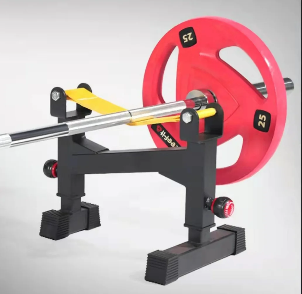 Premium Quality Gym Equipment Weightlifting Plates Deadlift Barbell Jack Barbell Holder Racks Black