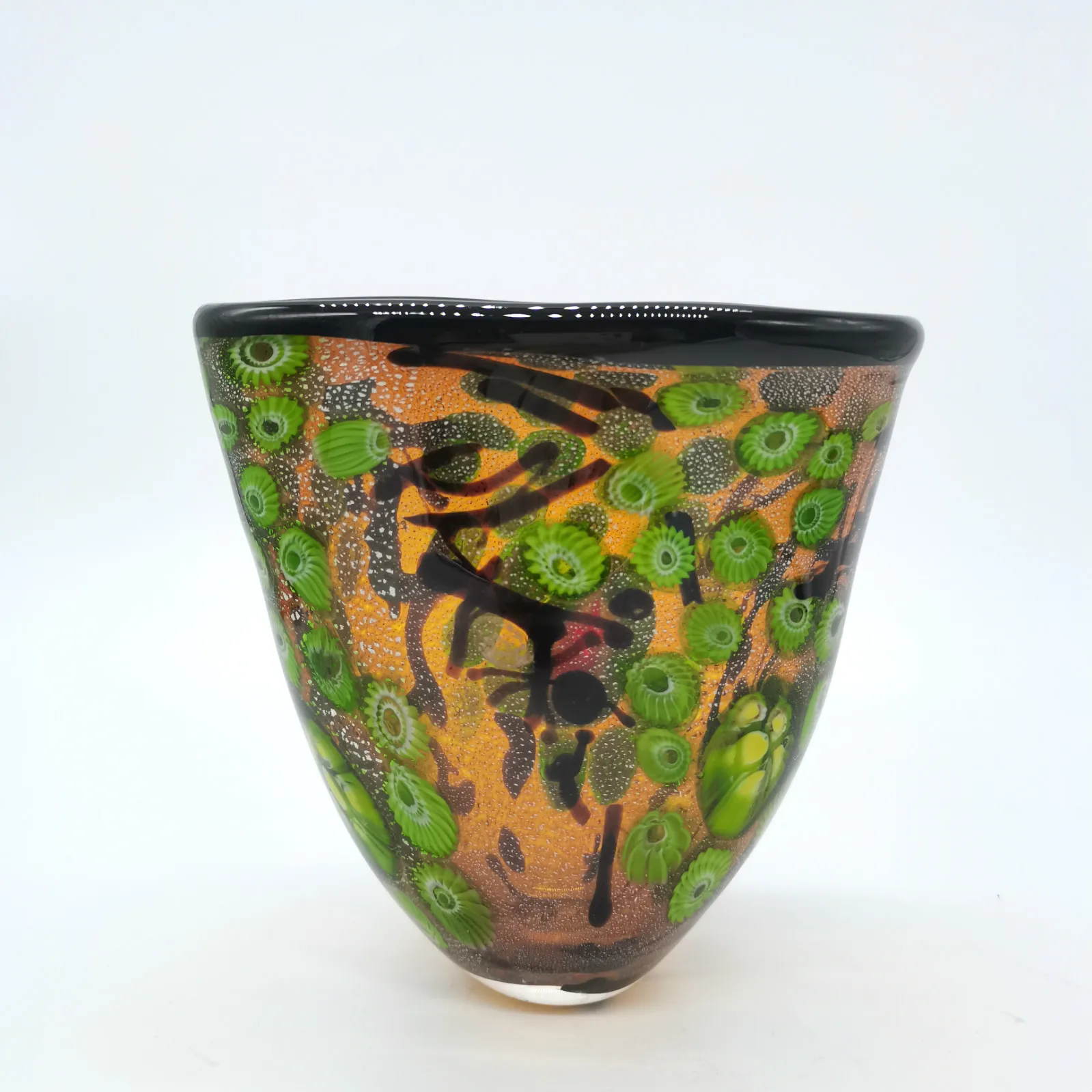 Hand Made Murano Glass Dome Vases for Flowers Home Decor