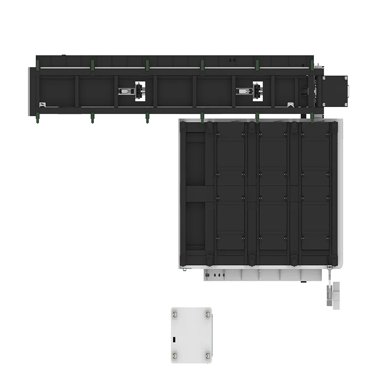 Metal Plate +Round/Square tube Exchange table Fiber laser cutting machine  for steel aluminum