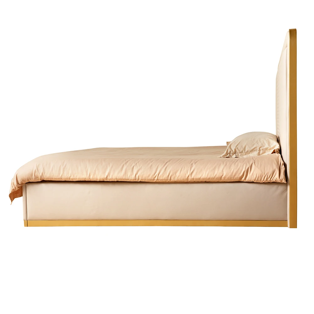 2024 New Arrival Luxury Indoor Bedroom Furniture American Style Solid Wood Bed Bedroom Bed