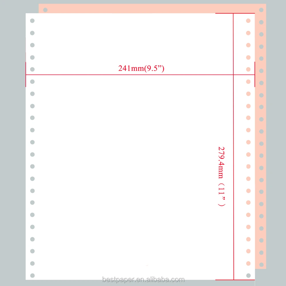 Wholesale 2Plys 3 Plys Multi-plys CB CFB CF Continuous NCR Carbonless Paper for Office Invoice Paper