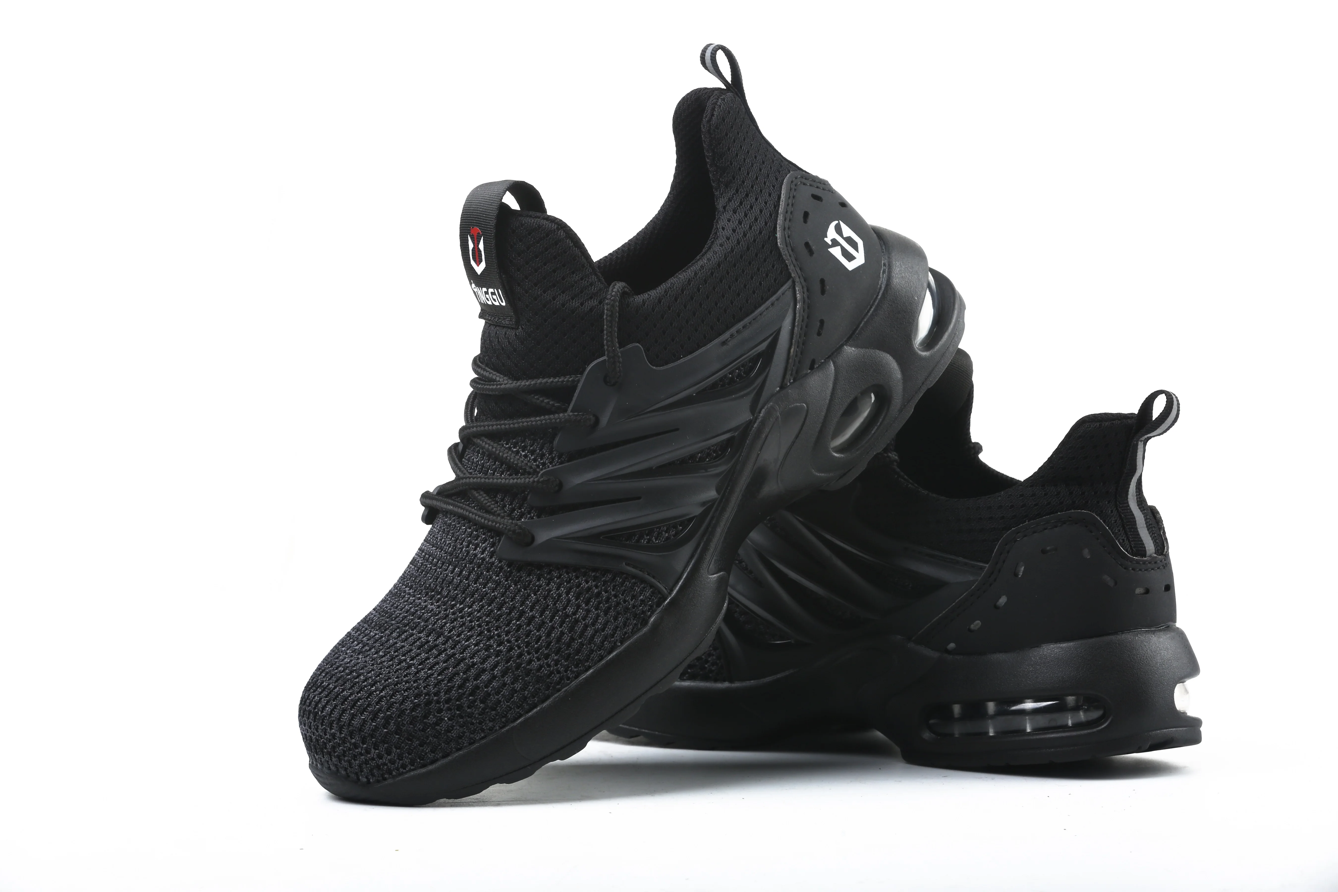 2020 new high quality summer fashionable fly knit work shoes light weight breathable and comfortable sport men safety shoes