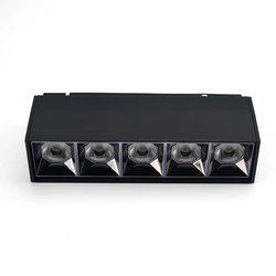 Трековый светильник ETL DLC 8 Вт/Triac с регулируемой яркостью, светодиодный Трековый светильник с магнитной всасывающей головкой