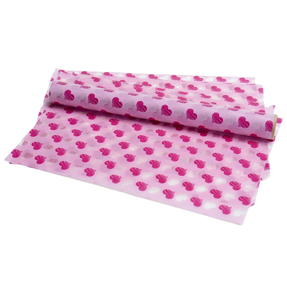 Custom High Quality Food Grade Greaseproof Raw Material Printed Hamburger Wrapping Paper